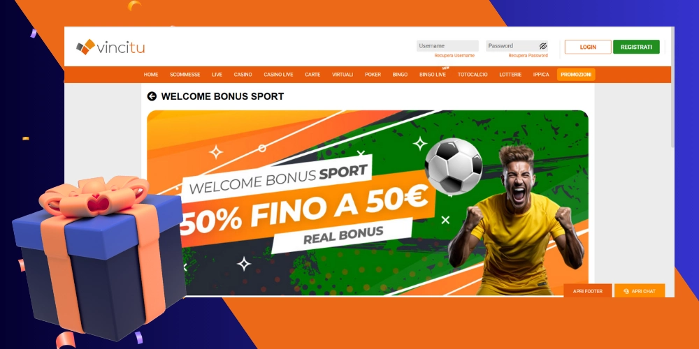 Bonus di benvenuto FiveBet